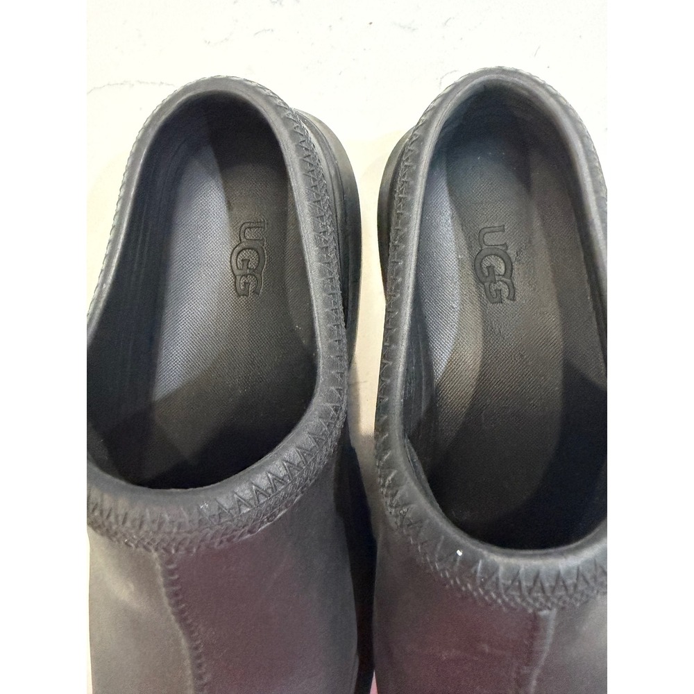 UGG Tasman X Black Waterproof Rubber Clogs Womens 9 Slip On Rain Shoes 1125730 - Picture 4 of 7